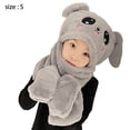 thumbnail image 2 of Gorro de invierno con bufanda, novedoso gorro de peluche con forma de animal, 2 of 5