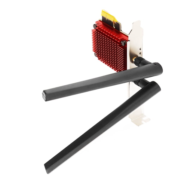 Tarjeta PCIe Inalámbrica, Tecnología MU MIMO 6dBi Antena De Alta Ganancia Tarjeta De Red De Computadora 2.4G 5G Banda Dual PCIE Chapado En Oro Para Computadora Portátil ANGGREK Computer Networking Card