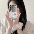thumbnail image 3 of For Samsung Galaxy S23 Ultra S22 Plus 5G S10 S10e Glossy 3D Love Heart Mirror Phone Case S23Ultra S22Ultra S22PLus Cover S 23 22, 3 of 4