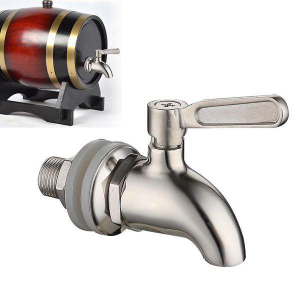 Grifo dispensador de bebidas, grifo de acero inoxidable para jugo, barril de cerveza, 10x6,2 cm