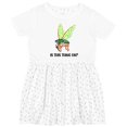 thumbnail image 3 of Inktastic Is This Thing On? Cute Cicada with Microphone Girls Toddler Dress, 3 of 5
