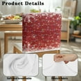thumbnail image 7 of TSOVTHRID Washable Chair Back Covers for Dining Room Chairs Christmas Light Snowflake Red Print Stretch Chair Back Slipcover Removable Chairs Protector Slipcovers for Christmas Decor, Set of 6, 7 of 7