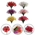 thumbnail image 4 of 6 Bouquets Of Artificial Flowers Outdoor Fake Violet Flowers Home Decor, 4 of 6