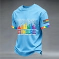 thumbnail image 2 of Mens Pride Shirts, Gay Pride Flag Rainbow Graphic Short Sleeve Casual Tee Tops, 2 of 4