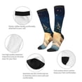 thumbnail image 3 of Naloa Starry Sky Sleep White Bear Thigh High Socks Extra Long Stretchy Sock Women Over Knee High Opaque Stocking Daily Wear, 3 of 6