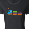 thumbnail image 4 of Inktastic Colorful Toy Train Women's T-Shirt, 4 of 5