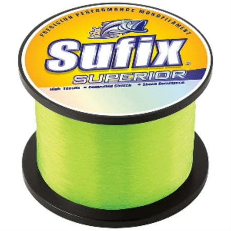UPC: 0024777062207 | Sufix 638-120 Superior Monofilament Line 20 lb 670 Yards Hi-Vis Yellow 1/4 lb