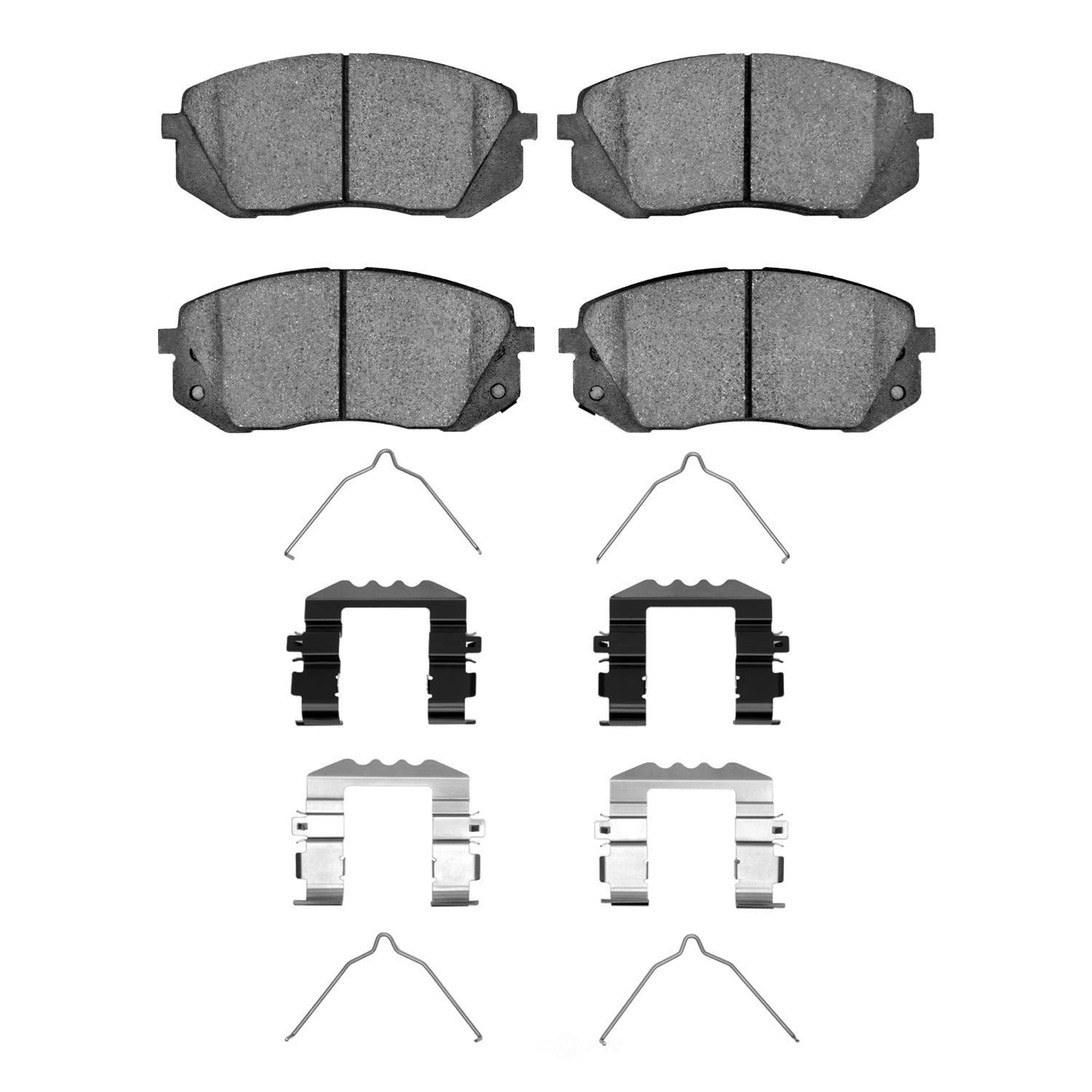 Dynamic Friction Company 1551-1855-01 DFC 5000 Advanced Brake Pads - Ceramic and Hardware Kit - OE