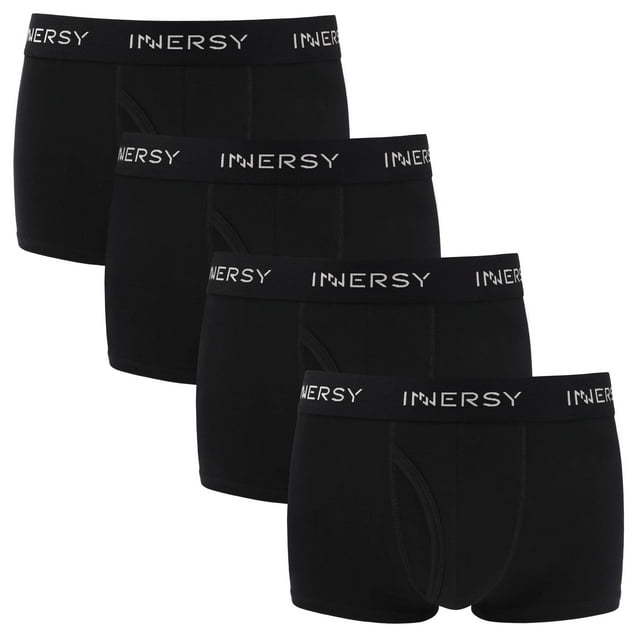 INNERSY Boxer Briefs with Open Fly Cotton Stretch Underwear for Men ...