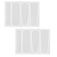 thumbnail image 2 of 2Pcs Silicone Barrette Mold for DIY Hair Clip Making with Easy Release and Cleaning, High Temperature Resistance, and Thick, Curved Design for Hand Safety, 2 of 7