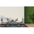 thumbnail image 5 of Linon Outdoor Washable Area Rug Collection, Navy and Gold, 7' x 9', 5 of 9