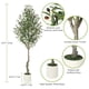 thumbnail image 3 of Artificial olive tree in 6ft, 5ft, o 7ft - curved design para home o oficina decoration, 3 of 5