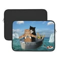 thumbnail image 2 of Pofeuu Two Brave Cats Are Floating On The Sea Iceberg Print Laptop Carrying Case,13-15-Inch Laptop and Tablet, Sleek Design, Durable and Water-Repellent Fabric, Business Casual or School-15 inch, 2 of 8