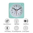 thumbnail image 4 of Snooze Function Table Battery Powered Alarm Clock For Bedside Silent Night Light, 4 of 5