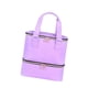 thumbnail image 5 of Bolsa de almacenamiento de esmalte de uñas de 2 niveles con capacidad para 30 botellas, bolsa de viaje para llevar violeta, 5 of 9