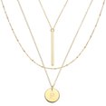 thumbnail image 1 of Collares Iniciales en Capas Uxcell para Mujeres, Collar de Letra P Baño de Oro de 14K, Colgante en Capas, Regalos de Cumpleaños para Hombres y Mujeres, Accesorio de Fiesta, 1 of 6