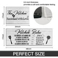 thumbnail image 6 of Funny Kitchen Rugs Set 2 Piece Kitchen Rules Rugs and Mats Non Skid Washable for Kitchen Sink Low-Profile Floor Mats Decorations for Home Kitchen (18"x48"+18"x24" ), 6 of 6