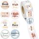 thumbnail image 1 of 2 rollos de 1000 etiquetas de papel autoadhesivas para premios, redondas, con la palabra "Happy Everything Choose Kindness"., 1 of 4