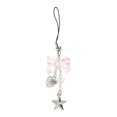 thumbnail image 1 of Ofertas Únicas 1 Pc Encantos de Bolso Llavero Lazo Estrella de Cinco Puntas Accesorios de Bolsa Rosa, 1 of 5