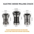thumbnail image 4 of Lefu 8pcs 6mm 6.35mm 8mm Collet Chuck For Engraving Trimming Machine Electric Router, 4 of 7