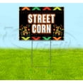 thumbnail image 1 of Fiesta Street Corn (18" x 24") Yard Sign, Includes Metal Step Stake, 1 of 6