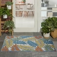 thumbnail image 2 of Nourison Aloha Indoor/Outdoor Ivory Multicolor 3' x 5' Area Rug (3x5), 2 of 8