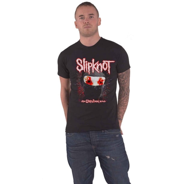 Slipknot - Camiseta Chapeltown Rag Máscara para Adultos Unisex (Negro)