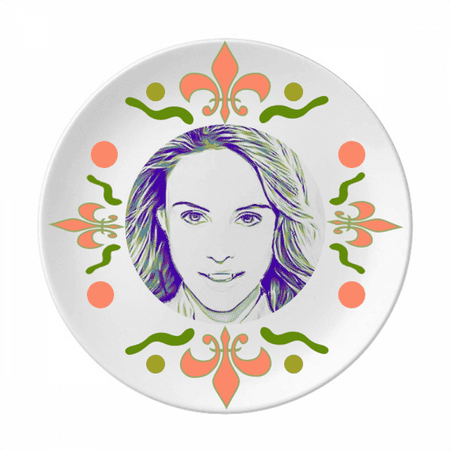 

Glamour American Fashionable Pulchritude Flower Ceramics Plate Tableware Dinner Dish
