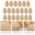 thumbnail image 3 of SENSETH 20pcs Unfinished Wood Eggs for Easter Crafts and Decorations, 3 of 7