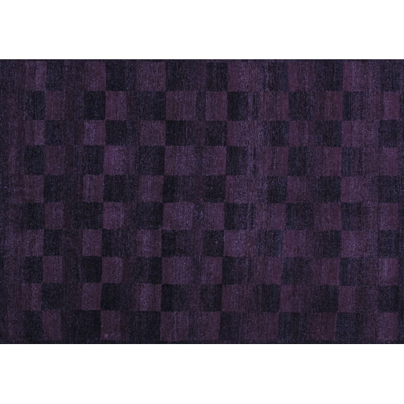 Ahgly Company Machine Washable Indoor Rectangle Abstract Blue Modern Area Rugs, 2' x 4'