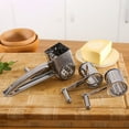 thumbnail image 4 of LSLJS Rabot à Fromage en Acier Inoxydable à Manivelle Râpe à Fromage Rotative Rabot à Fromage Trois-en-un, Râpe à Fromage, 4 of 9