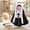 Black L, variant on AuroraX Halloween Nun Pet Costume Dog Costumes Halloween Small Lightweight Dark Hooded Washable Pet Halloween Costumes Black