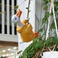 thumbnail image 4 of koolsoo Miniature Climbing Duck Statue Miniature Duck Garden Statue for Patio Office, 4 of 9
