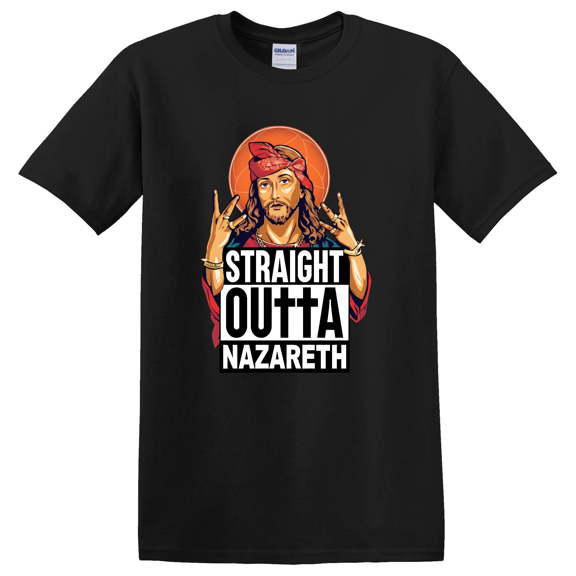 Straight Outta Bethlehem Jesus Christus Retro Vintage T-shirt