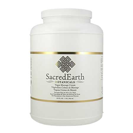 SacredEarth Botanicals Crème de Massage Végétalienne - 1,89 Litre (Moitié Gallon)