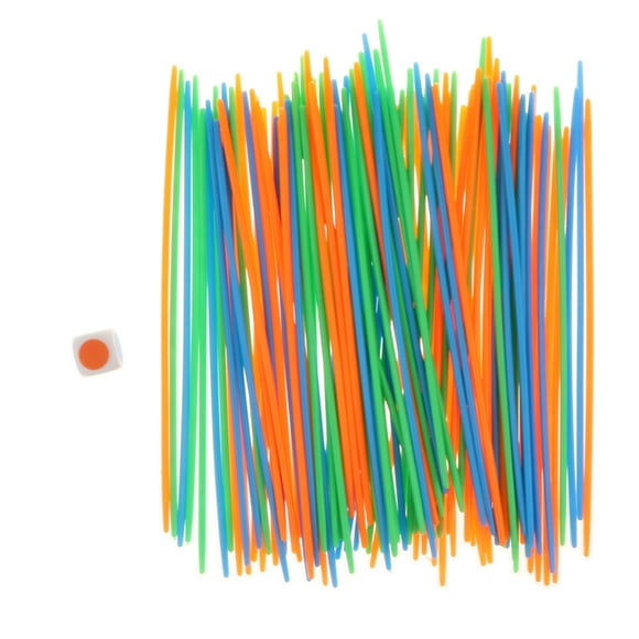 100 Piezas de Plástico Clásico Color Pickup Sticks Juego Favores Zulema Juego de juego clásico de palos de recolección