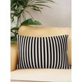 thumbnail image 2 of Waterproof Outdoor Throw Pillows with Inserts 12"x20", Black Striped Soft Decorative Pillowcases for Couch Bedroom, Modern Simple Farmhouse Beige Vintage Pillow Covers for Sofa Living Room, 2 of 8
