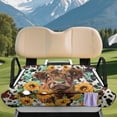 thumbnail image 3 of Uourmeti Golf Cart Seat Covers Portable, Compatible with Sports Club Car Old Ds Golf Cart, Golf Cart Towel Seat Cover with Pockets Fit for Club Car Seats EZGO, Cow, 3 of 8