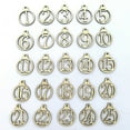 thumbnail image 3 of DIY Gift Tag Set Wood Unfinished Cute Letter Charm Number Pendant for Christmas, 3 of 9