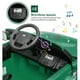 thumbnail image 5 of Historyli Vehículo de 12 V para niños pequeños y Grandes | Juguete eléctrico 2 en 1 controlado por Padres con suspensión de Resorte,3 velocidades,Luces LED,música,Verde, 5 of 9
