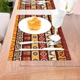 thumbnail image 5 of XMXT 1 Pcs Woven Placemats, Retro Mysterious Tribal Print Stain Resistant Anti-Skid Placemat for Kitchen Table, 12 x 18 inches, 5 of 6