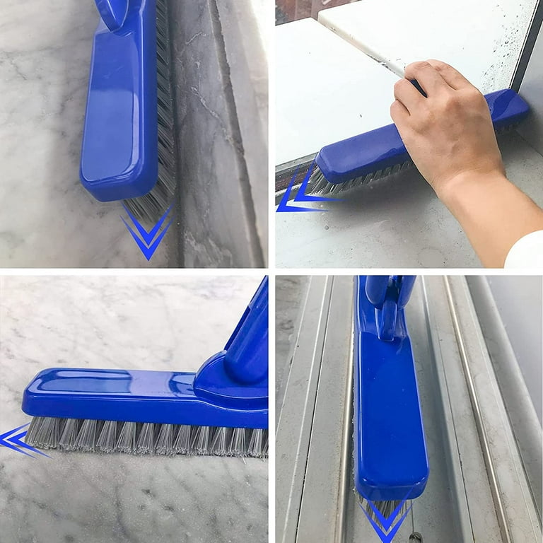 Grout Scrub Brush with Long Extendable Telescopic Handle