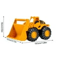 thumbnail image 2 of Construction Toys, Construction Fleet 7.2" Bulldozer Toy – Ages 2+ Real Working Parts, Indoor/Outdoor Play, Sturdy Plastic Construction, Ideal Sand/Beach Toy, 2 of 4