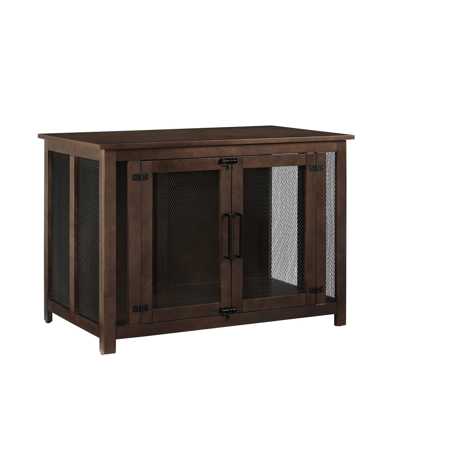 Crosley Furniture Dane Credenza Console Table Dog Crate Kennel for Pets