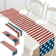 thumbnail image 1 of Cesta de metal rolling cart, estante de madera wooden base, organizador de cocina 2-tier design, para fiestas patriticas 4th Of July Patriotic Day, decoracin de hogar kitchen living room,, 1 of 7