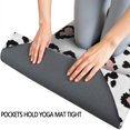 thumbnail image 3 of Pink and Black Of Leopard Print Hot Yoga Mat Towel Non Slip for Hot Yoga - Quick-Drying Yoga Mat Cover with 4 Corner Pockets with Travel Bag - Hot Yoga Towel Non Slip 74"x26", 3 of 6