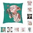 thumbnail image 2 of Funda de cojín de estilo nórdico Dobby Meme de 40 x 40 cm, suave, con diseño de película mágica de Halloween, para decoración de coche, sala de estar, 2 of 5