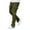 Army Green, variant on MELDVDIB Mens Cargo Pants Fashion Light Weight Side Button-Up Solid Color Cargo Joggers Straight Leg Drawstring Waisted Travel Pants with Pockets