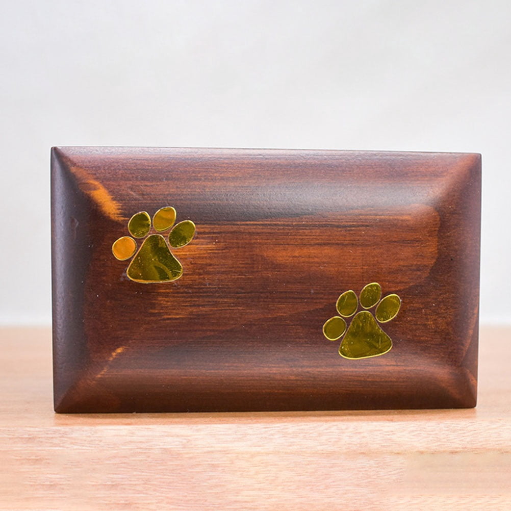 Wooden Urn Cat Dogurns Pet Small Cremation Box Memorial Resistant Convenient Wear Ceramic Lovely Accessory Compact Household