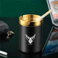 thumbnail image 5 of Cheer US Car Ashtray Smell Proof Stainless Steel Portable Smokeless Detachable Windproof Self Extinguishing Butt Bucket Ash Tray for Most Car Cup Holder for Outdoor Travel Home Office, 5 of 7